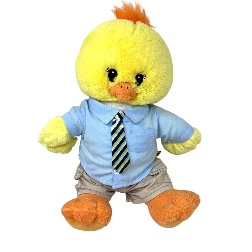Build‎ A Bear Yellow Chick Plush Bird Business Suit Outfit Tie Shorts 2012 BABW